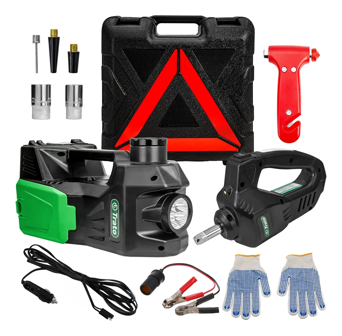 Kit completo Macaco Elétrico Hidráulico 6 em 1