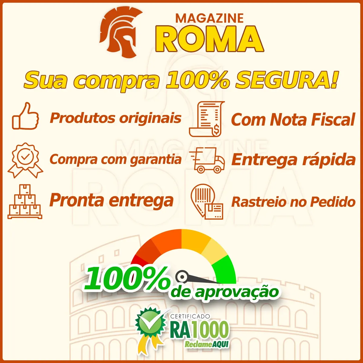 Compra 100% segura - Magazine Roma